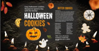 Halloween Menu Banner auf Facebook geteiltes Bild template