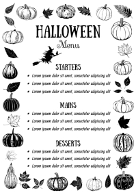 Halloween Menu Template PosterMyWall