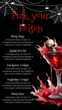 Halloween Menu Digital Display (9:16) template