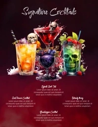 Halloween Menu Flyer (US Letter) template