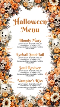 Halloween Menu Instagram Story template