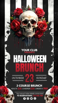 halloween menu Instagram Story template