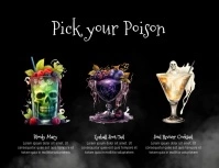 Halloween Menu Volante (Carta US) template
