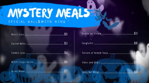 Halloween Menu Digital Display Video template