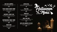 Halloween Menu Digital Display Video with Illustrations template