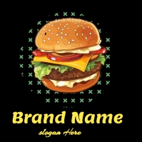 Halloween Menu logo, pizza logo template
