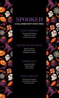 Halloween Menu Us Legal template