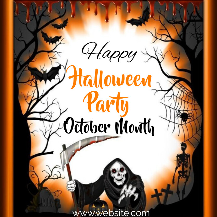 Halloween month Template PosterMyWall Halloween Month