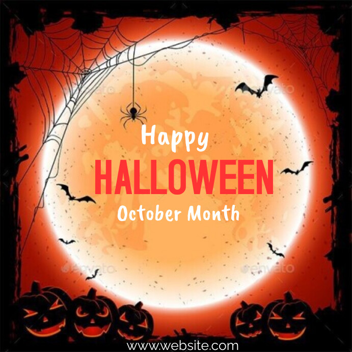 Halloween month Template PosterMyWall Halloween Month