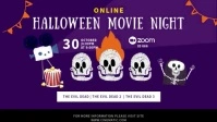 Halloween movie night video template