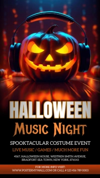Halloween music night Indaba yaku-Instagram template