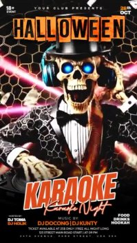 Halloween Music Night Instagram Story template