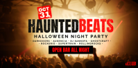 Halloween Music Party Eventbrite Banner template