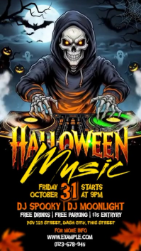 Halloween Music Party Instagram Story template