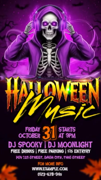 Halloween Music Party Instagram Story template