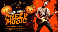 Halloween Music Pumpkin Thumbnail template