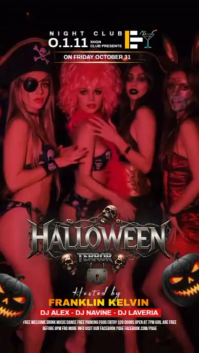 Hitam Halloween Night Club Event Instagram Reel Template