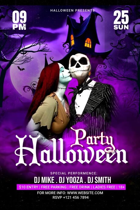 HALLOWEEN NIGHT Cartaz template