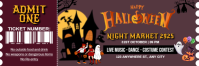 Halloween Night Market Ads Email Header template