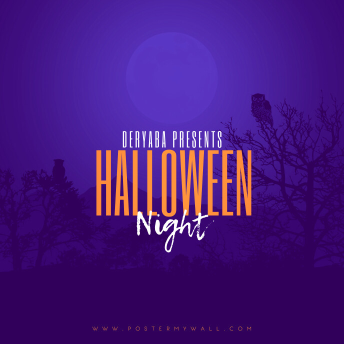 Halloween Night Mixtape Cover Template Postermywall
