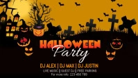 Halloween night Party Blog Header template