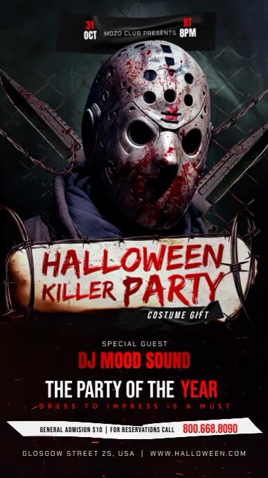 Halloween Night Party História do Instagram template