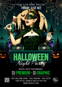 Halloween Night Party Flyer Template | PosterMyWall