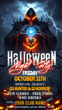 Halloween Night Party Instagram Reel template