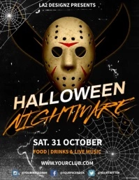 Halloween Nightmare Flyer template