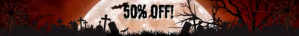 Halloween Online Ad Banner Leaderboard Templa template