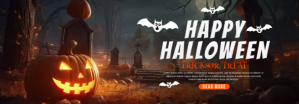 Sort Halloween Celebration แบนเนอร์ Tumblr Template
