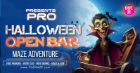 Halloween Open Bar Maze Adventure Facebook Shared Image template