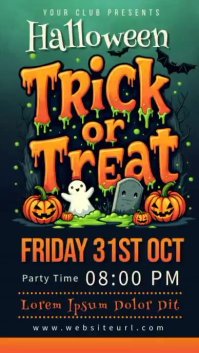 Hitam Halloween Party Instagram Story Template