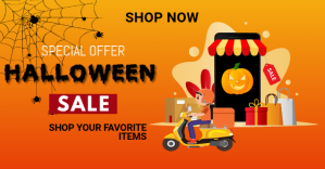 Halloween party,Halloween costume contest Anuncio de Facebook template