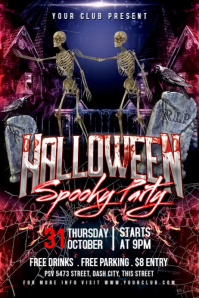 Halloween party,Halloween costume contest Plakat template