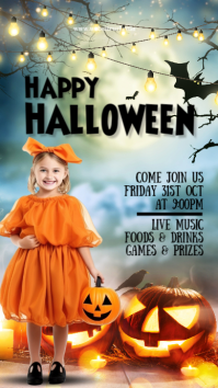Halloween party,Halloween costume contest Instagram Story template