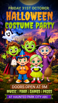 Halloween Costume Party Indaba yaku-Instagram Template