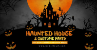 Nero Halloween Haunted House Party Facebook 共享图片 Template