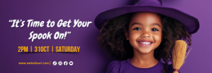 Lila Halloween Event แบนเนอร์ Tumblr Template