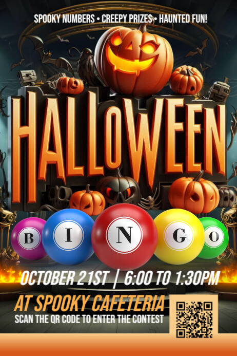 Halloween party,Halloween costume contest Banner 4' × 6' template