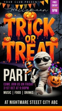 Halloween party,Halloween costume contest Instagram Story template