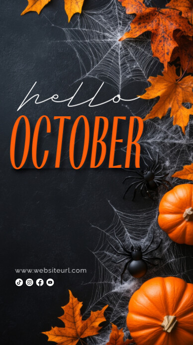 Halloween party,Halloween menu Instagram Story template