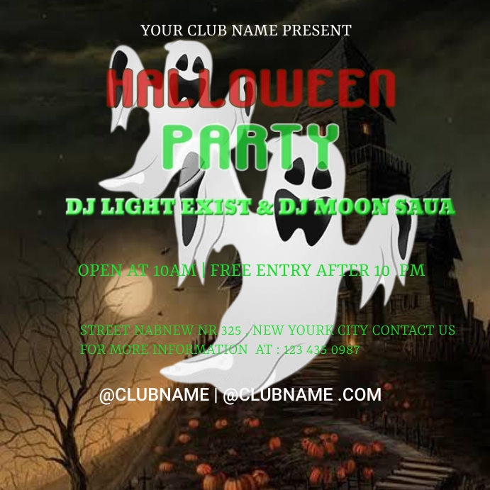 Halloween party (2) Template | PosterMyWall