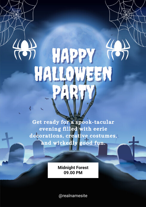 Halloween Party A4 Template | PosterMyWall
