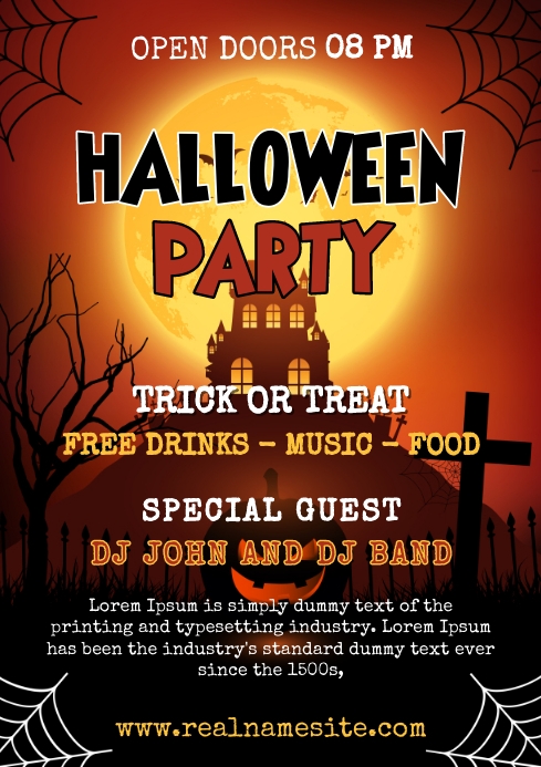 Copy of Halloween Party A4 | PosterMyWall