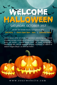 Halloween Party - A4 Size Template | PosterMyWall