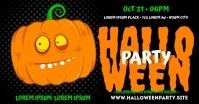 HALLOWEEN PARTY ANIMATED BANNER Facebook Shared Image template