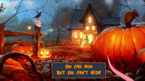 Brun Halloween Event Digitalt display Template