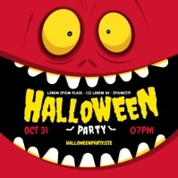 HALLOWEEN PARTY BANNER Instagram Post template