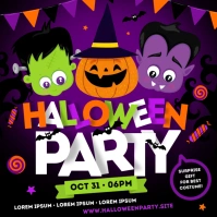 HALLOWEEN PARTY BANNER Instagram Post template